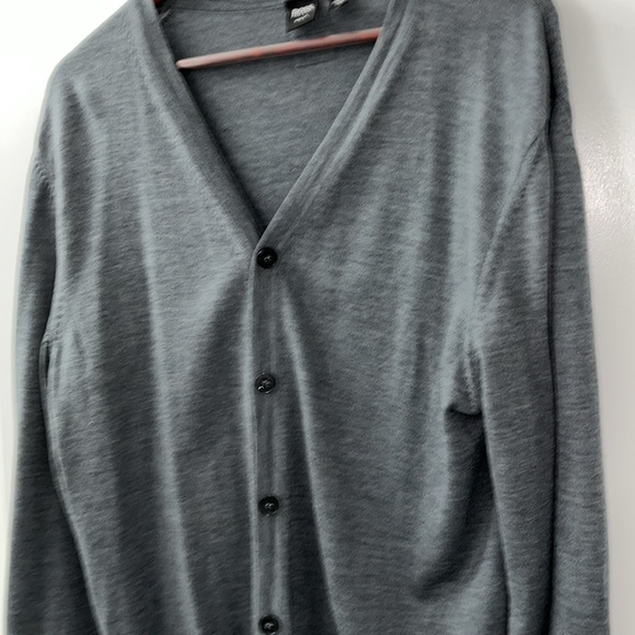 Hugo Boss 100% Wool Cardigan Sweater Size XXL slim fit. Very Good Used condition - Picture 7 of 16